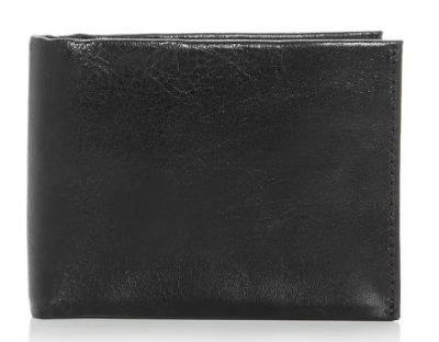 RFID-Protected Smooth Leather Bi-Fold Wallet with Removable Card Case – 100% Exclusive