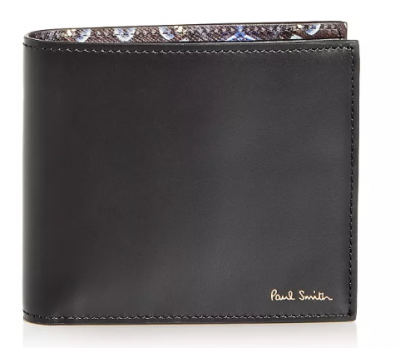 Kaleidoscope Print Leather Bi-Fold Wallet