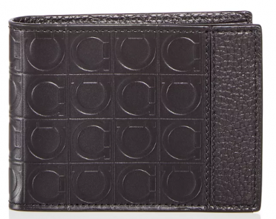 Embossed Leather Bi-Fold Wallet
