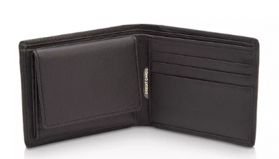 Leather RFID-Blocking Slim Bifold Wallet