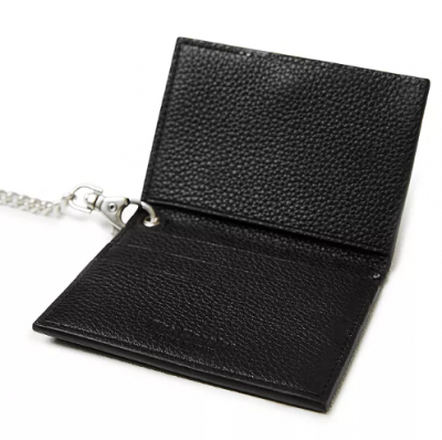 Leather Card Case with Chain