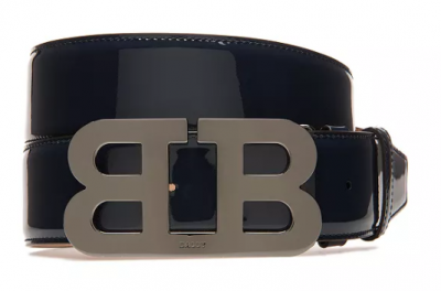 Mirror B Buckle Patent Leather Belt