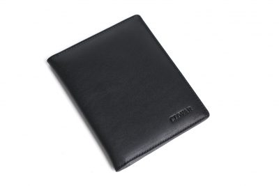 Personalized Black Leather Travel Wallet, Passport Holder, Card Holder – Groomsmen Gifts DB08