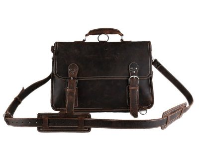 Handmade Vintage Leather Briefcase/Backpack, Men Messenger Bag, Laptop Bag 7161R