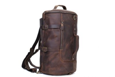 Handmade Vintage Leather Backpack, Travel Backpack, Messenger Bag, Sling Bag Z106