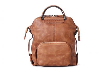 Handmade Full Grain Leather Backpack, Rucksack, Messenger Bag, Shoulder Bag WF57