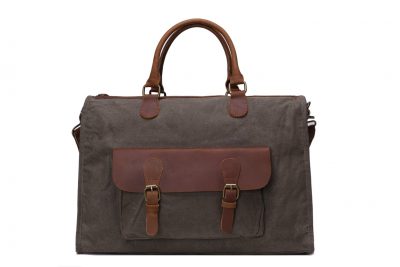 Waxed Canvas Leather Messenger Bag, Laptop Briefcase, Shoulder Bag YD2167