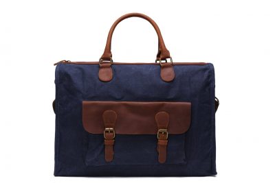 Waxed Canvas and Leather Messenger Bag, Laptop Briefcase, Shoulder Bag YD2167