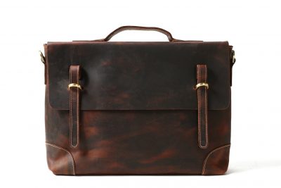 Vintage Men Leather Briefcase, Messenger Bag, Laptop Bag 0341