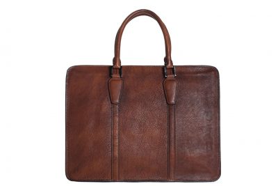 Handmade Vintage Full Grain Leather Briefcase, Laptop Bag, Men’s Handbag NZ02