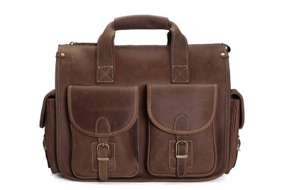 Handmade Vintage Leather Briefcase, Messenger Bag, Men’s Handbag 7106