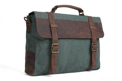Canvas Leather Bag Briefcase Messenger Bag Shoulder Bag Laptop Bag 1870