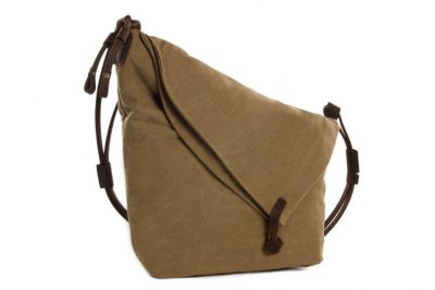 Canvas Leather Messenger Bag, Crossbody Bag Shoulder Bag, Satchel Bag 663