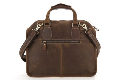 Handcrafted Antique Leather Laptop Briefcase Mens Messenger Shoulder Bag 3857