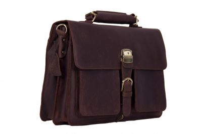 Handmade Vintage Leather Briefcase Men Messenger Bag Laptop Bag 103