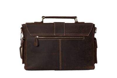 Handmade Genuine Natural Leather Briefcase, Men’s Messenger Bag, Shoulder Bag 0166