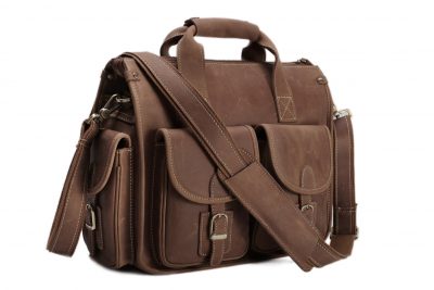 Handmade Vintage Leather Briefcase, Messenger Bag, Men’s Handbag 7106